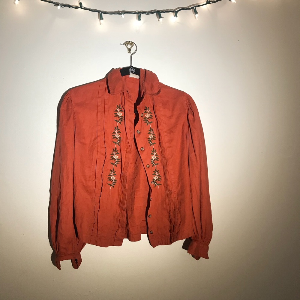 Cute Orange Blouse!